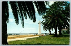 Lighthouse  Biloxi  Mississippi  Postcard  1963