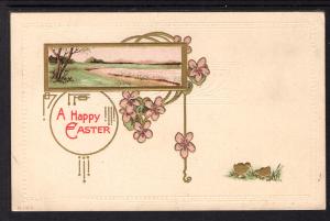 A Happy Easter,Flowers,Chicks,Scene