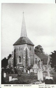 Surrey Postcard - Banstead Church   U899