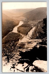 RPPC   1944   Pine Creek   Waterville  Pennsylvania  Postcard