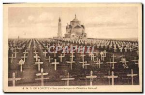 Old Postcard Notre Dame de Lorette National Cemetery of Panoramic