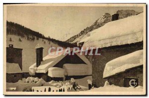 Postcard Old Winter Montgenevre