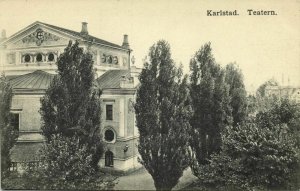 sweden, KARLSTAD, Teatern Theatre (1910s) Postcard