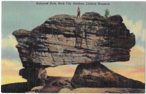 Balanced Rock in Rock City Gardens Lookout Mountain Near Chattanooga TN