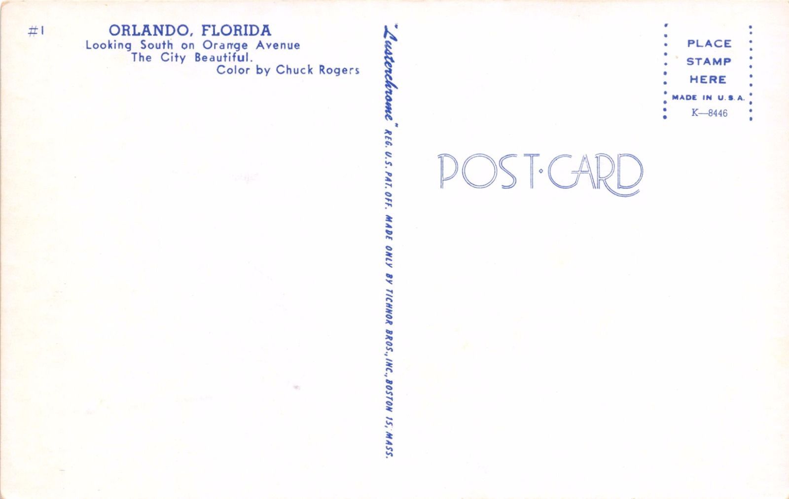 Main Office, First Federal Savings and Loan, Orlando Florida Vintage  Postcard