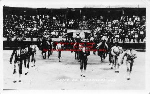 Mexico, Paseo De Cuadillas, RPPC, Bull Fighters Entrance, Photo