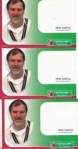 Mike Gatting England Vs South Africa Cricket Test Series 2003 4x Publicity Card