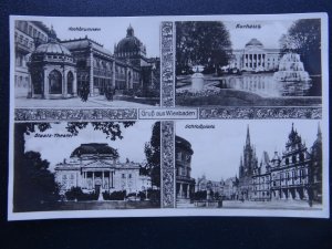 German Collection 7 x WIESBADEN Views c1920's RP Postcard by Viktor Pallmann