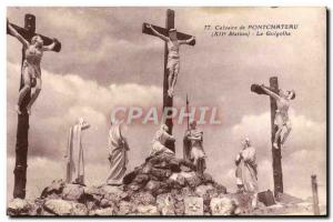 Old Postcard Calvary of Pontchateau Golgotha