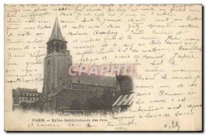 Old Postcard Church Paris Saint Germain des Pres