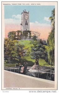 Memorial Tower , Jenk's Park , CENTRAL FALLS , Rhode Island , 1910s