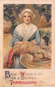 Artist Samuel Schmucker Vintage Thanksgiving Postcard