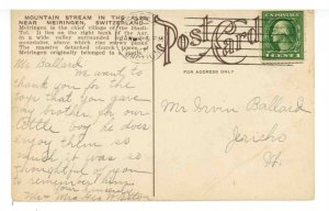 Switzerland - Meiringen. Mountain Stream/Falls  (crease)