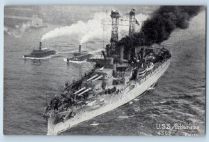 Arkansas Postcard USS Battleship Steamer Warship World War c1910 Vintage Antique