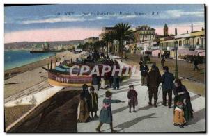 Postcard Old Nice US Quai des Pecheurs Boats