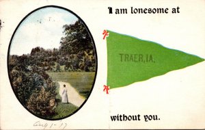 Iowa Traer I Am Lonesome Pennant Series 1917