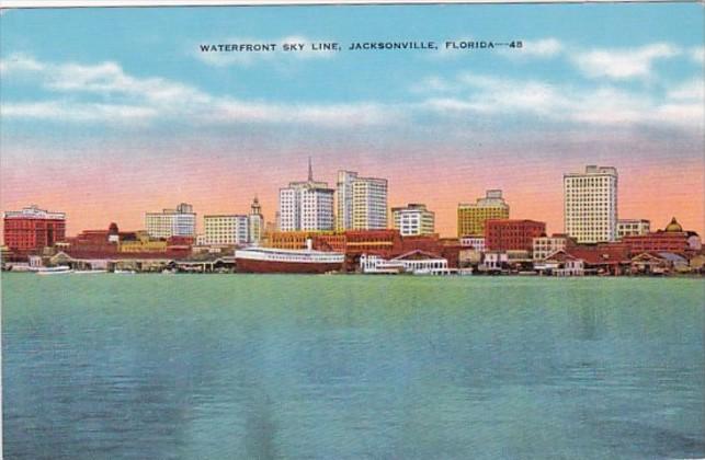 Florida Jacksonville The Waterfront Sky Line