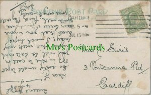 Genealogy Postcard - Sures? - 3 Pontcanna Road, Cardiff, Wales   RF7394