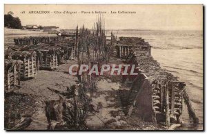 Arcachon Old Postcard Cote d & # 39argent Parcs oyster collectors (oyster far...