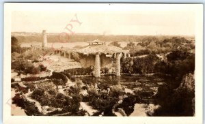 c1920s San Antonio, TX RPPC Sunken Japanese Tea Garden Lily Pond Real Photo A111