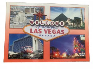 Welcome To Fabulous Las Vegas Nevada Sign LV Boulevard Postcard SLV10045