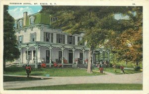 1920s Hanshaw Hotel Mt Kisco Ruben New York Postcard roadside 20-4417