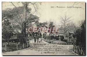 Postcard Old Marseille Zoo