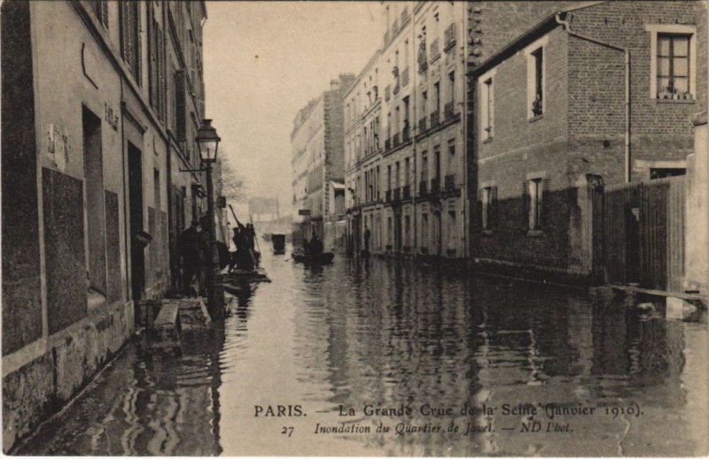 CPA Inondations 1910 PARIS Quartier de Javel (996739) | Europe - France ...