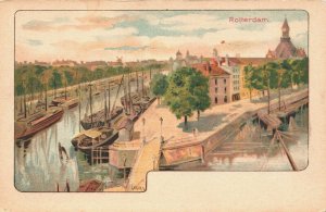 Netherlands Rotterdam Litho Vintage Postcard 03.79