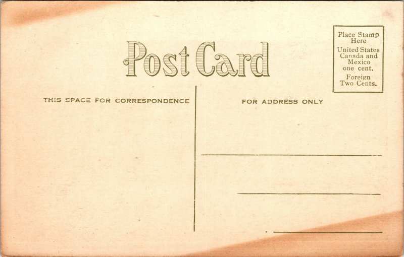 Postcard IN Logansport Judge Biddle's Home