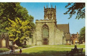 Staffordshire Postcard - St. Mary's Church - Ref 11598A