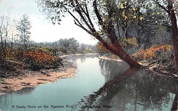 A Shady Nook in Springfield, Massachusetts on the Agawam River.