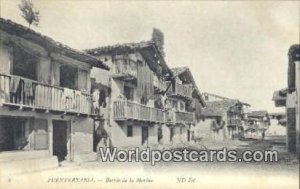 Barrio de la Marina, Fuenterrabia Spain Tarjeta Postal Unused 