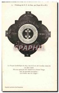 Postcard Old Zion Peterinage By Praye Symbolic plate 1873 with the cross of L...