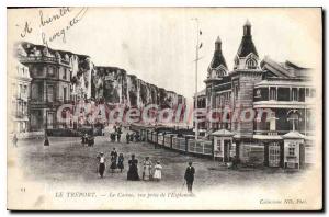 Postcard Old Casino Treport the view taken from the Esplanade