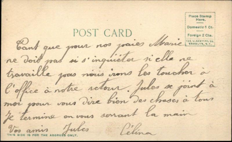 Woonsocket RI Fire Apparatus Engines c1910 Postcard