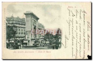 Old Postcard St Denis Les Grands Boulevards Porte St Denis