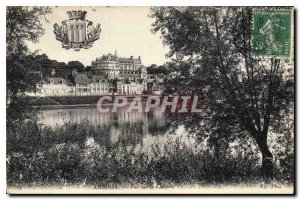 Postcard Old Amboise Castle View