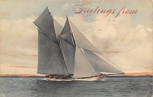 Greetings from... Sailboat Greetings from... Sailboat