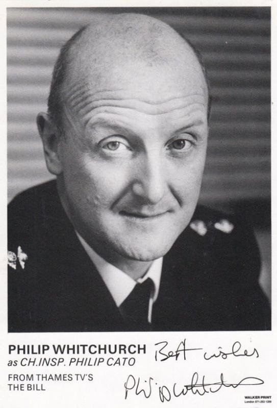 Philip Whitchurch as Philip Cato The Bill Vintage Hand Signed Cast Card Photo