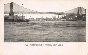 Williamsburg Bridge, New York City, N.Y., very early postcard, unused