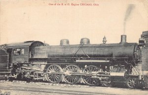 J72/ Chicago Ohio Postcard c1910 B&O Railroad Locomotive  304