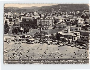 Postcard The S. Giuliano shore in the Italy Avenue, Genoa, Italy