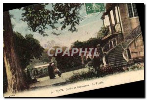 Old Postcard Dijon Arquebuse Gardens