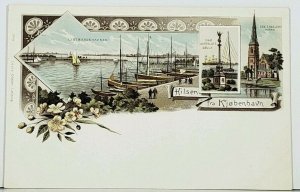 Denmark Hilsen fra KJOBENHAVEN Multi View #1348 Louis Glaser c1900 Postcard A4