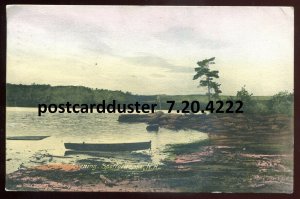 h3077 - SPOFFORD LAKE New Hampshire Postcard 1907 Panoramic View by Keynart