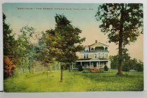 MD Oakland The Weber Homestead c1915 Postcard Q18