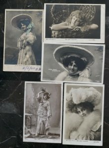 29 England Real Picture postcard Cover British Actress Studholme Collection Lot 