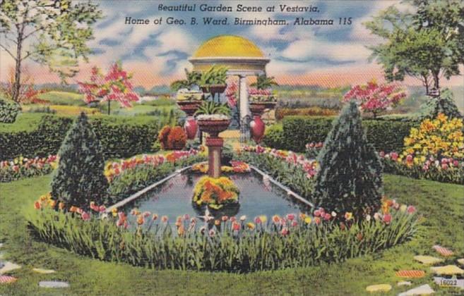 Alabama Birmingham Garden Scene At Vestavia