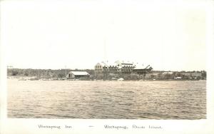 1930s RPPC Postcard Weekapaug Inn Rhode Island Washington County